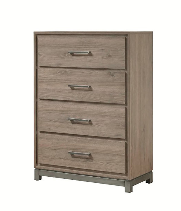 Crown Mark Furniture River 4 Drawer Chest in Brown image