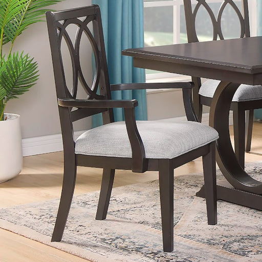 Crown Mark Furniture Buchanan Arm Chair in Brown (Set of 2) image