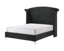 Crown Mark Furniture Lucinda King Upholstered Panel Bed in Black B9265-K image