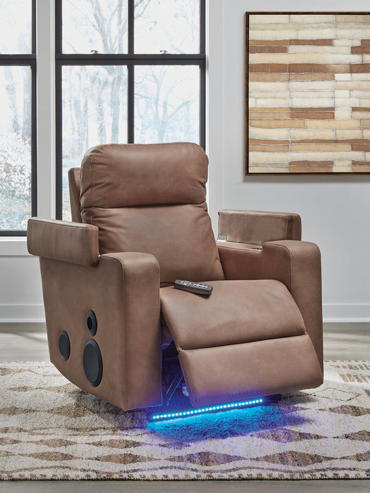 Lorrenton Power Glider Recliner with Audio System - Esencia Home Furniture (Fontana, CA)
