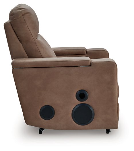 Lorrenton Power Glider Recliner with Audio System - Esencia Home Furniture (Fontana, CA)