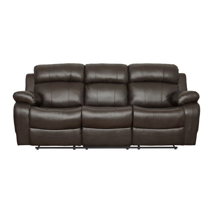 Marille Double Reclining Sofa in Brown