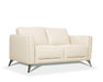 Malaga Cream Leather Loveseat image