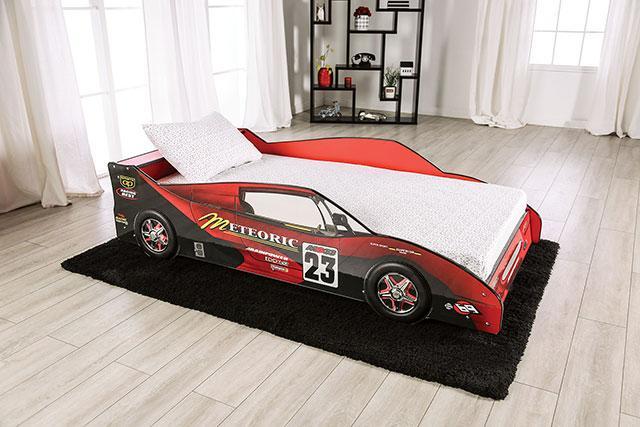 DUSTRACK Twin Bed, Blue & Red