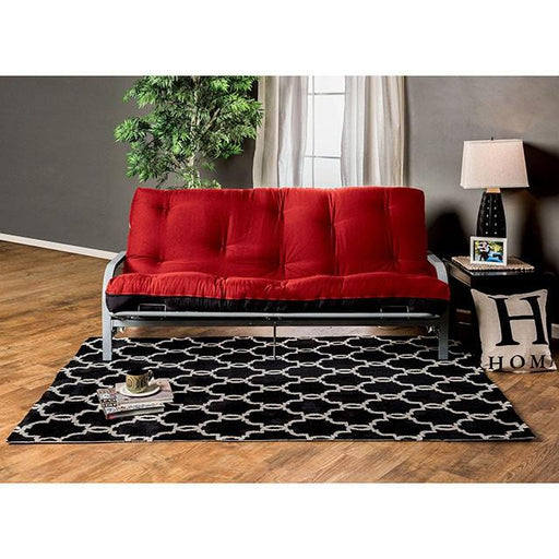 KNOX Red 8" Red/Black Futon Mattress w/ Inner Spring image