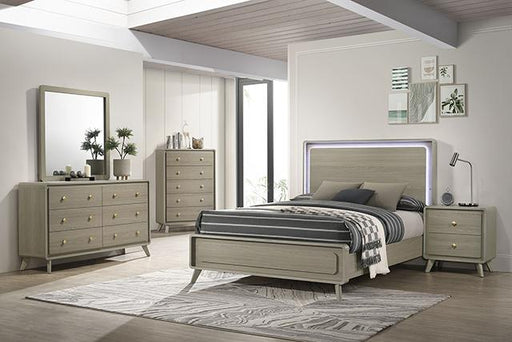 Rainier E.King Bed - Esencia Home Furniture (Fontana, CA)