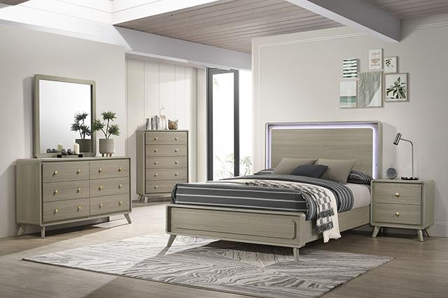 Rainier E.King Bed - Esencia Home Furniture (Fontana, CA)