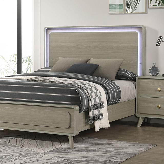 Rainier E.King Bed - Esencia Home Furniture (Fontana, CA)