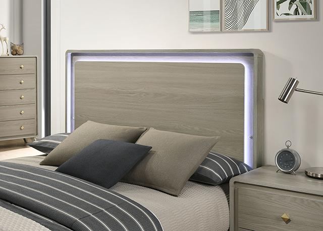 Rainier E.King Bed - Esencia Home Furniture (Fontana, CA)