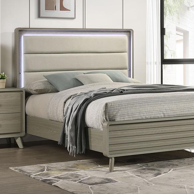Rainier E.King Bed - Esencia Home Furniture (Fontana, CA)