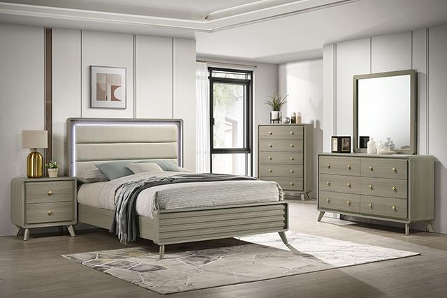 Rainier E.King Bed - Esencia Home Furniture (Fontana, CA)