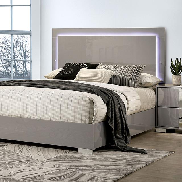 Sinistra Bed Beige, Black, White