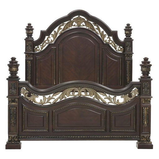 Catalonia Queen Poster Bed in Cherry 1824-1 image