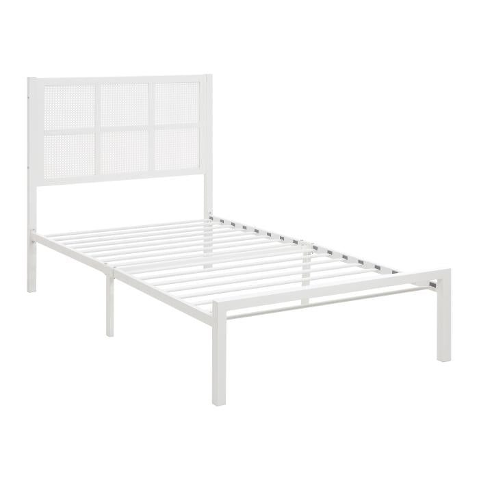 1635WHT-1-Youth Twin Platform Bed
