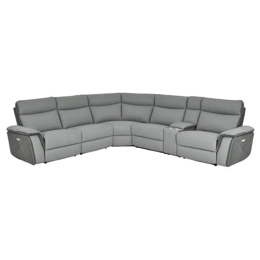 8259*6SCPWH - (6)6-Piece Modular Power Reclining Sectional with Power Headrests image