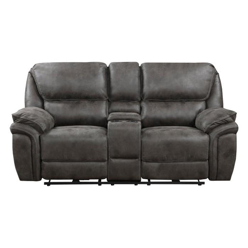 8517GRY-2PW - Power Double Reclining Love Seat with Center Console image