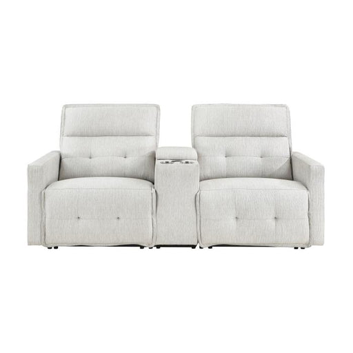 9444HMP-2CNPWH* - (3)Power Double Reclining Love Seat with Center Console and Power Headrests image