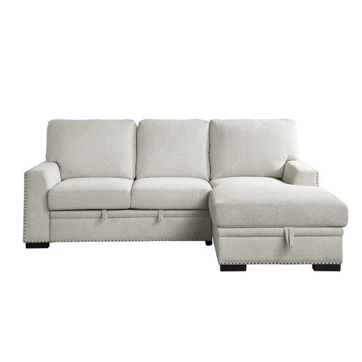 9468BE*2RC2L - (2)2-Piece Sectional with Pull-out Bed and Right Chaise with Hidden Storage image