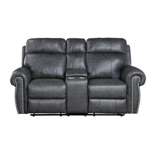 9488GY-2 - Double Reclining Love Seat with Center Console image