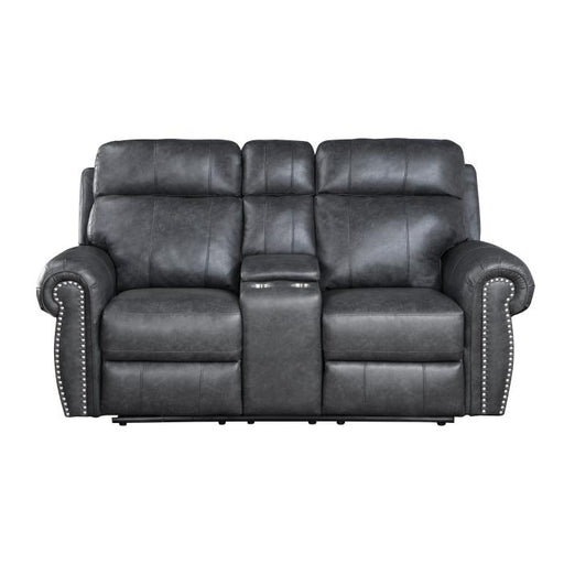 9488GY-2PW - Power Double Reclining Love Seat with Center Console image