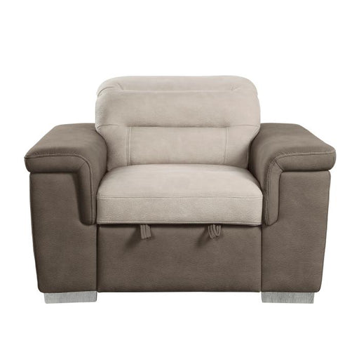 9808-1 - Chair with Pull-out Ottoman image