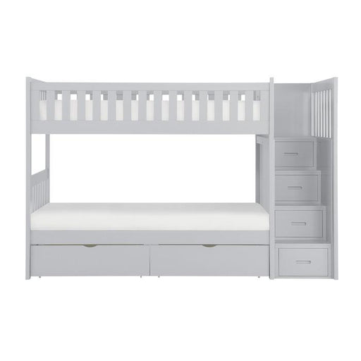 B2063SB-1*T - (5) Twin/Twin Step Bunk Bed with Storage Boxes image