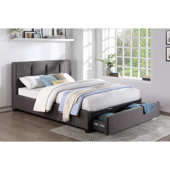 Aitana (4) Full Platform Bed with Storage Footboard