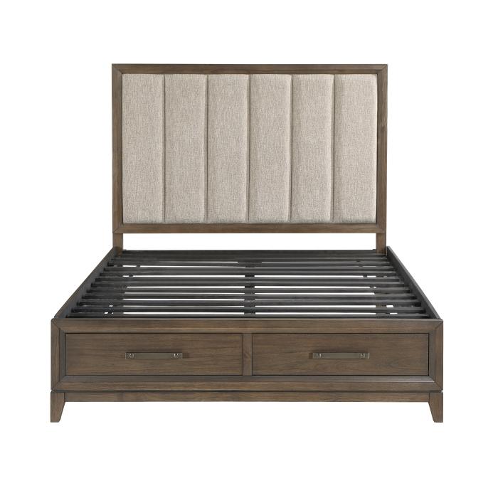 Cambridge (3) Eastern King Platform Bed with Footboard Storage