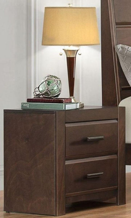 Erwan 2 Drawer Nightstand in Dark Walnut 1961-4