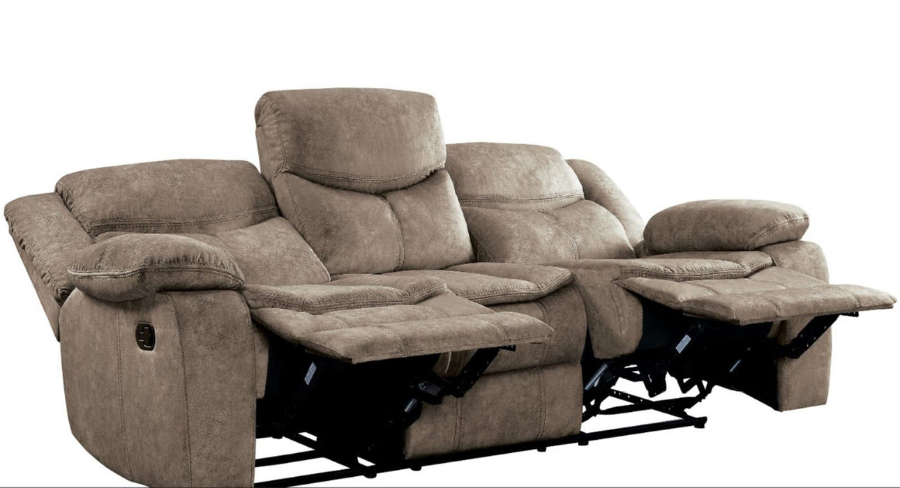 Bastrop Double Reclining Sofa in Brown 8230FBR-3