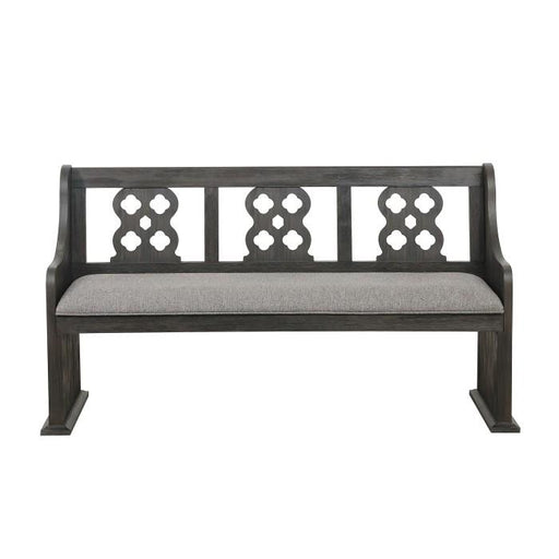 Arasina Bench with Curved Arms in Dark Pewter 5559N-14A image