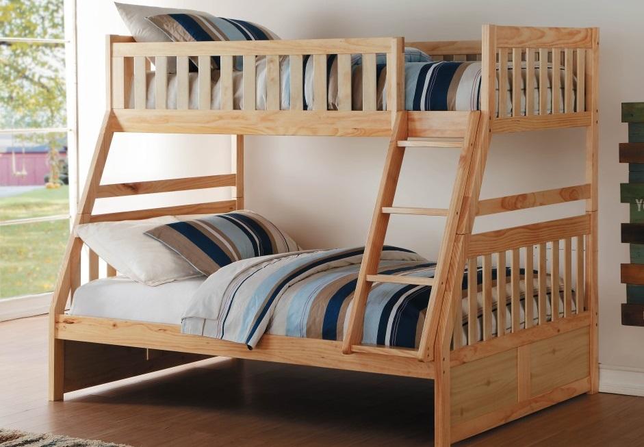 Bartly Twin/Full Bunk Bed in Natural B2043TF-1