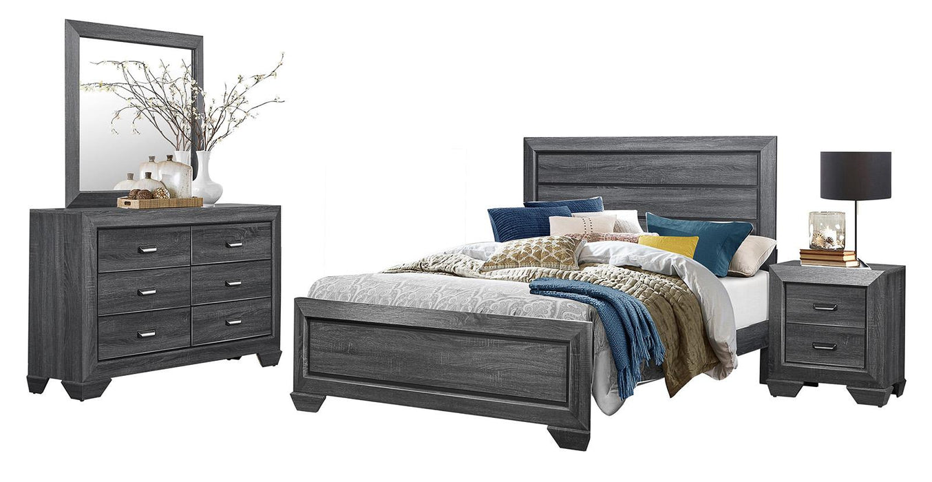 Beechnut Queen Panel Bed in Gray 1904GY-1