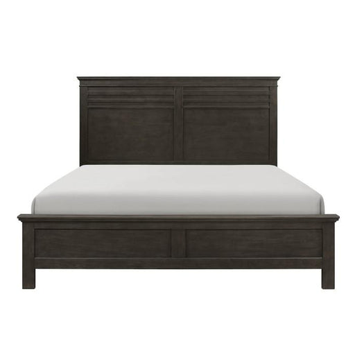 Blaire Farm Queen Panel Bed in Saddle Brown Wood 1675-1 image