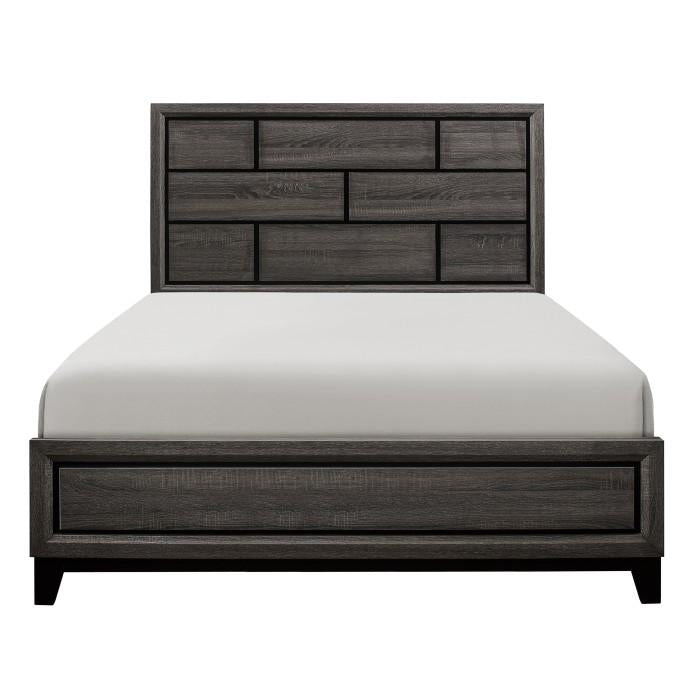 Davi Queen Panel Bed in Gray 1645-1 image