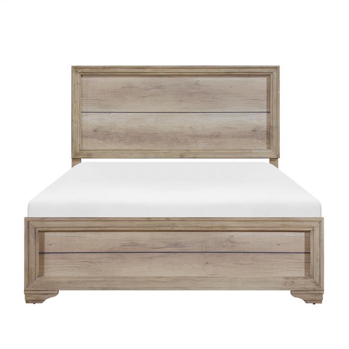 Lonan Twin Panel Bed in Natural 1955T-1 image