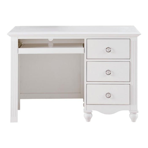 Meghan 3 Drawer Writing Desk in White 2058WH-15 image