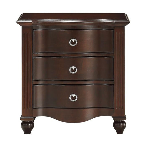 Meghan 3-Drawer Nightstand in Espresso image