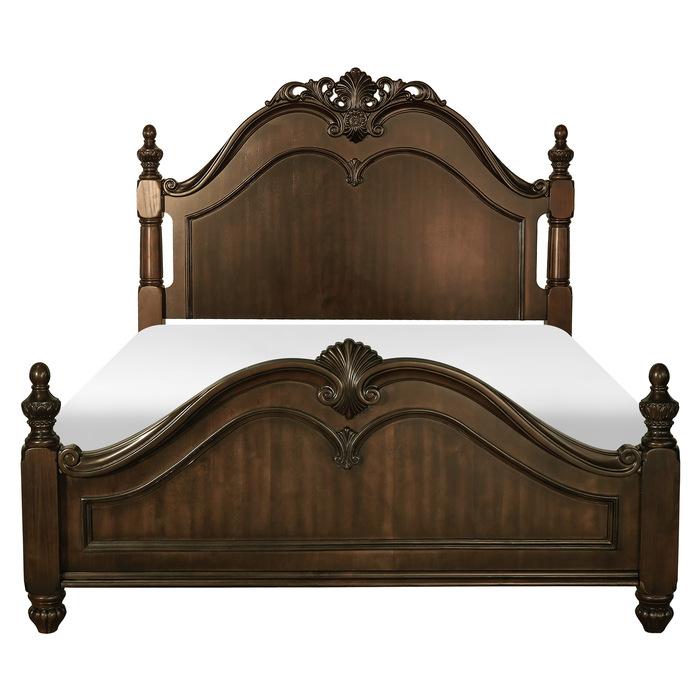 Mont Belvieu King Panel Bed in Dark Cherry 1869K-1EK image