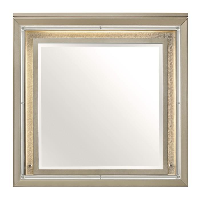 Youth Loudon Mirror in Champagne Metallic B1515-6