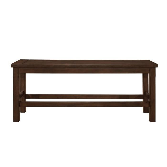 Schleiger Counter Height Bench in Dark Brown 5400-24BH