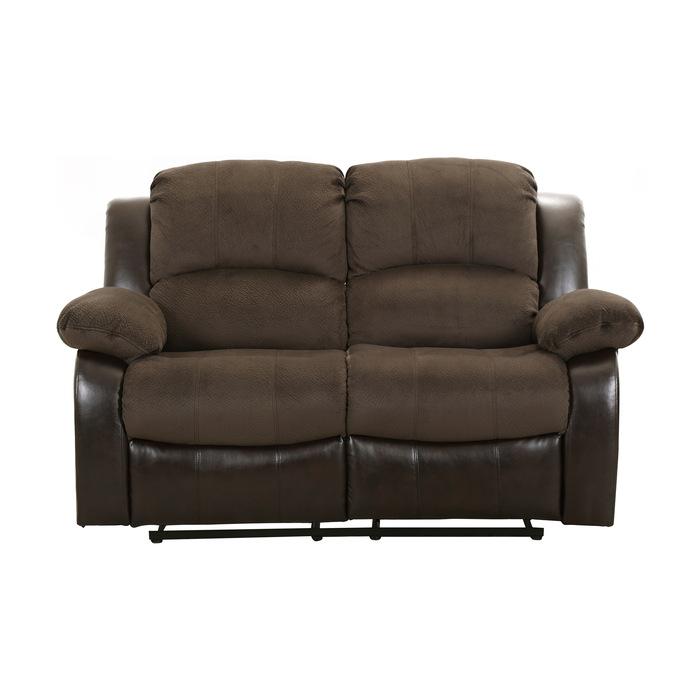 Granley Double Reclining Loveseat in Chocolate 9700FCP-2