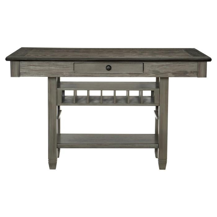 Granby Counter Height Dining Table in Coffee and Antique Gray 5627GY-36