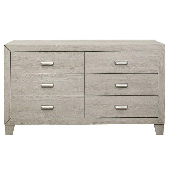 Quinby 6 Drawer Dresser in Light Brown 1525-5