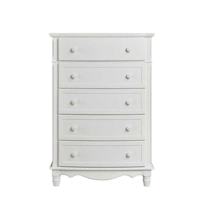 Clementine 5 Drawer Chest in White B1799-9