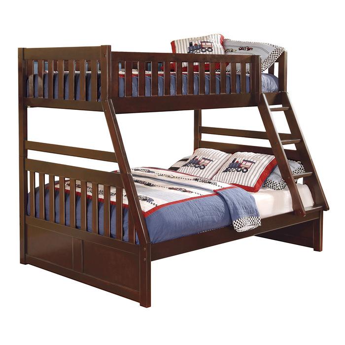 Rowe Twin/Full Bunk Bed in Dark Cherry B2013TFDC-1