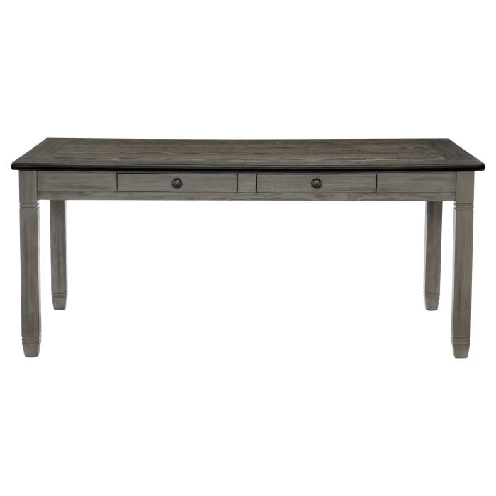 Granby Dining Table in Coffee and Antique Gray 5627GY-72