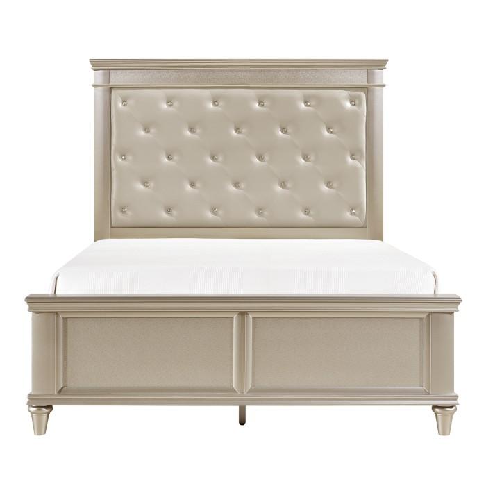 Celandine Full Panel Bed in Pearl/Silver 1928F-1