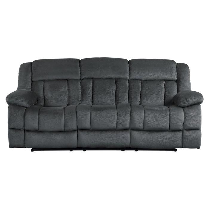 Laurelton Double Reclining Sofa in Charcoal 9636CC-3