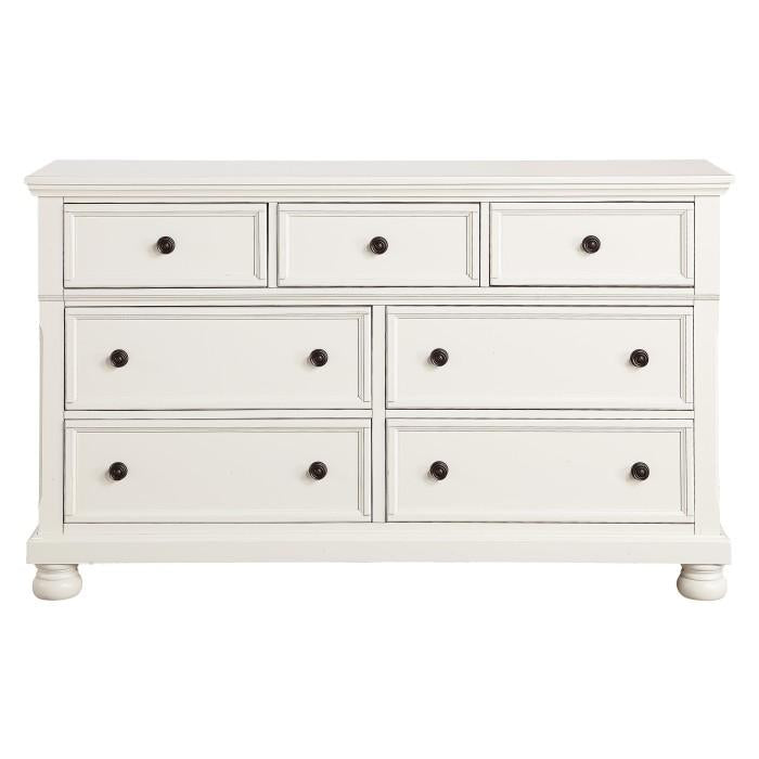 Laurelin 7 Drawer Dresser in White 1714W-5